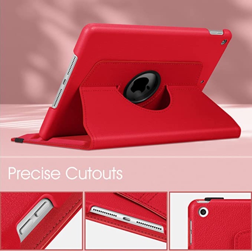 [SupeRShield] 360° Swivel Rotating Case for Apple iPad 6th Generation 9.7 2018 Multi-Angle Viewing Stand, PU Leather Cover, Auto Wake Up with