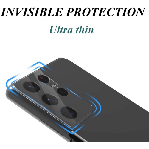 [ Paquet de 3 ] Protecteur d’écran pour objectif d’appareil photo Galaxy S21 plus de Samsung film en verre trempé antirayure