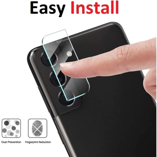 [ Paquet de 3 ] Protecteur d’écran pour objectif d’appareil photo Galaxy S21 plus de Samsung film en verre trempé antirayure