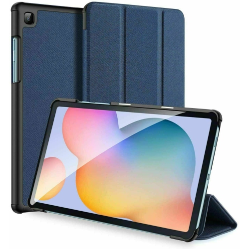 For Samsung Galaxy Tab A 10.1 SM-T510/T515 Navy Blue Folio Smart Leather Magnetic Stand Case Cover