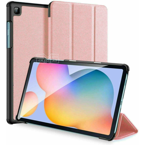 For Samsung Galaxy Tab A 10.1 SM-T510/T515 Rose Gold Folio Smart Leather Magnetic Stand Case Cover