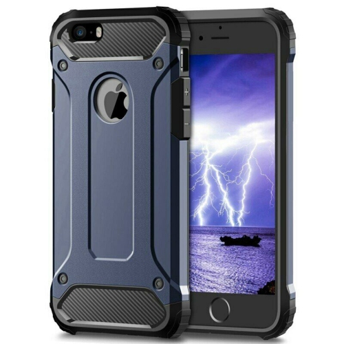 For Apple iPhone SE 2020 Navy Blue Shockproof Heavy Duty Rugged Armour Case Cover