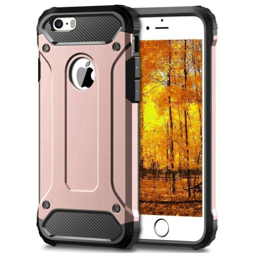 SUPERSHIELD  Apple Iphone Se 2020 Rose Shockproof Heavy Duty Rugged Armour Case Cover In Gold