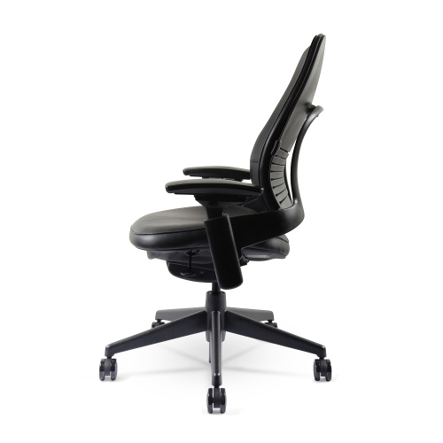 Refurbished - Steelcase Leap Chair Version 2| Black Leather| (Renewed to New Condition) by Chairorama