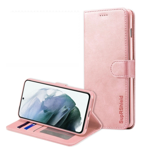 Samsung S20 Plus Wallet Case Rose Gold SupRShield Wallet Leather Card Holder Flip Protective Shockproof Magnetic Samsung Galaxy S20+ Case Cover