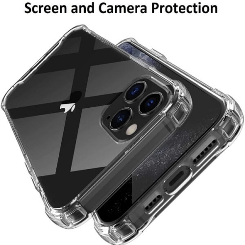 Apple iPhone 11 Pro Max Crystal Clear Case Shockproof Tough Gel Transparent Anti knock Air Cushion Heavy Duty Phone Back Cover