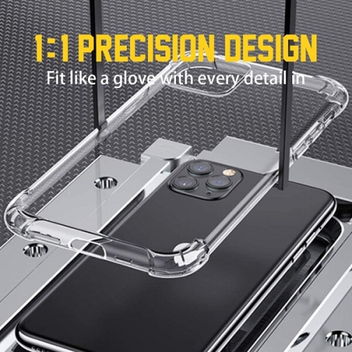 Apple iPhone 11 Pro Max Crystal Clear Case Shockproof Tough Gel Transparent Anti knock Air Cushion Heavy Duty Phone Back Cover