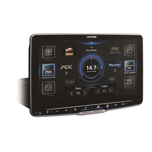 Alpine Halo9 iLX-F509 Digital multimedia receiver — a 9" touchscreen that fits in a DIN dash opening