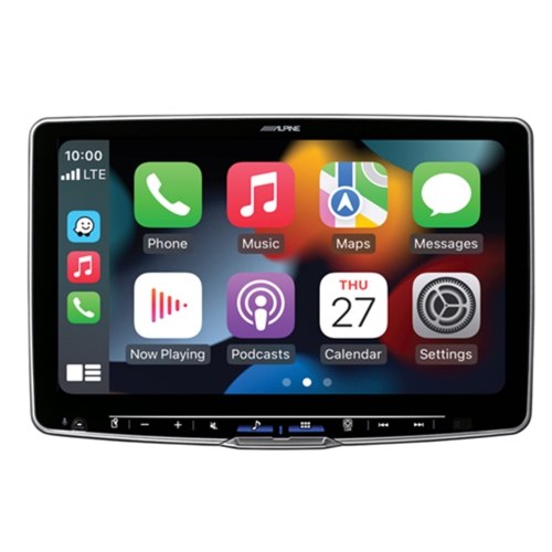 Alpine Halo9 iLX-F509 Digital multimedia receiver — a 9" touchscreen that fits in a DIN dash opening