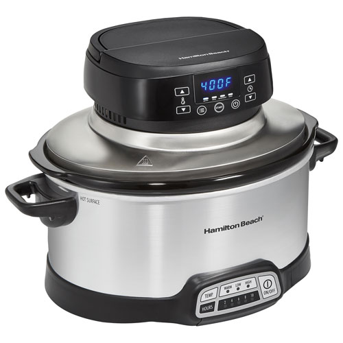 Hamilton Beach 2-in-1 Air Fryer & Slow Cooker - 6Qt