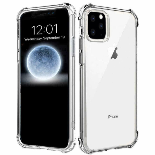 SUPERSHIELD  Apple Iphone 11 Pro Crystal Clear Case Shockproof Tough Gel Transparent Anti Knock Air Cushion Heavy Duty Phone Back Cover
