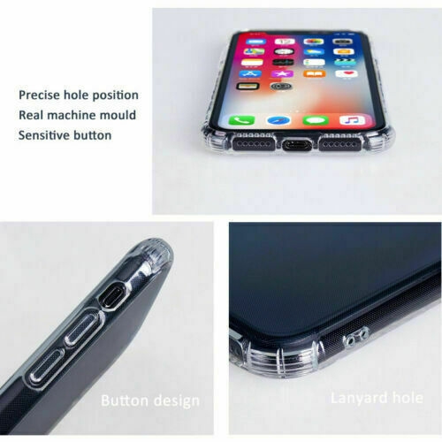 Apple iPhone 11 Étui Crystal transparent, étui antichoc, gel transparent, coussin anti-cognement, arrière robuste pour téléphone