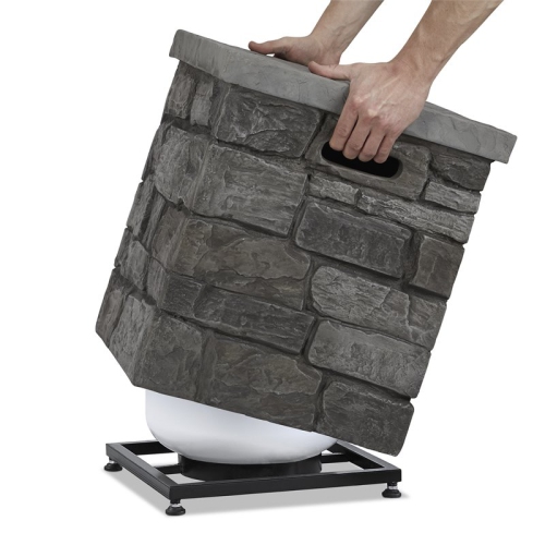 Couvre-réservoir de propane Sedona de Real Flame - Gris