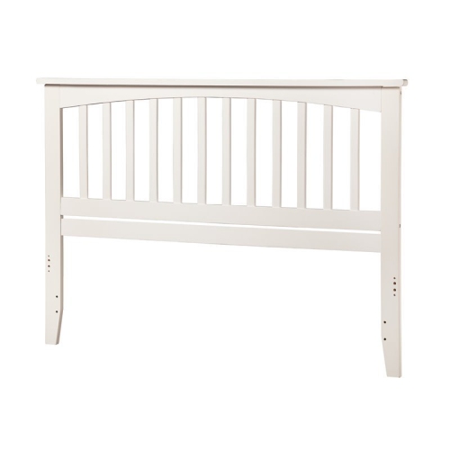 AFI Mission King Solid Wood Headboard with Device Charger in White