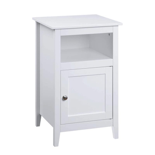 CONVENIENCE CONCEPTS  Designs2Go Storage Cabinet End Table With Shelf In Wood Finish In White