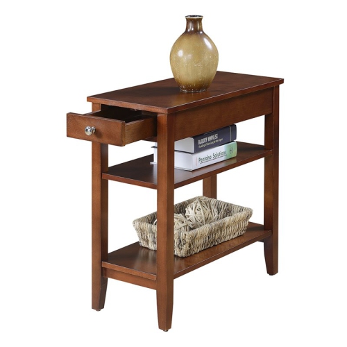 Pemberly Row Three Tier End Table in Mahogany Wood