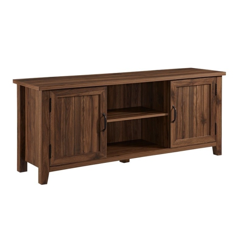 WALKER EDISON 58" Modern Farmhouse Wood Tv Stand - Dark Walnut