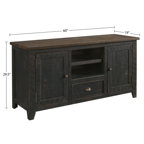 Martin Svensson Home Monterey 60" TV Stand Black and Brown