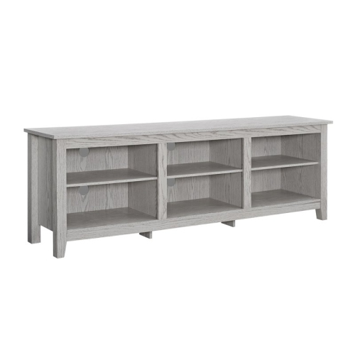 WALKER EDISON 70" Wood Media Tv Stand Storage Console - White Wash A couple months ago, I upgraded my TV from a 70-inch to an 85-in