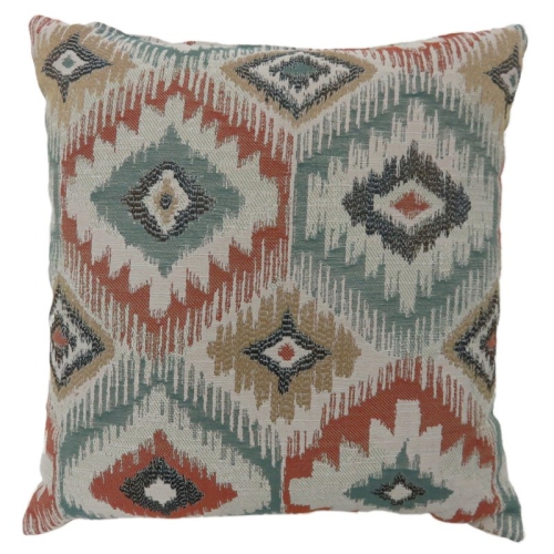 Gros coussin décoratif multicolore en tissu Noma de Furniture of America