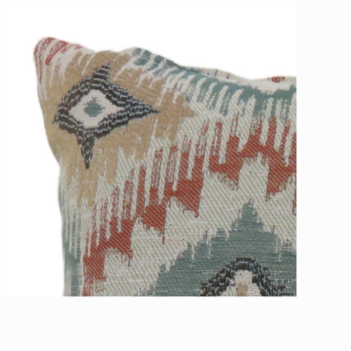 Gros coussin décoratif multicolore en tissu Noma de Furniture of America