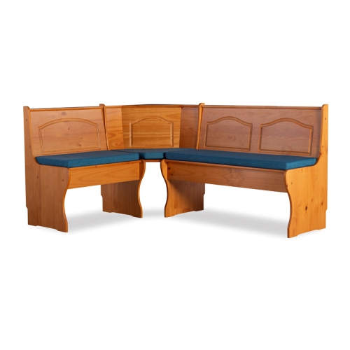 Linon Chelsea Nook Fabric Cushion Set in Blue