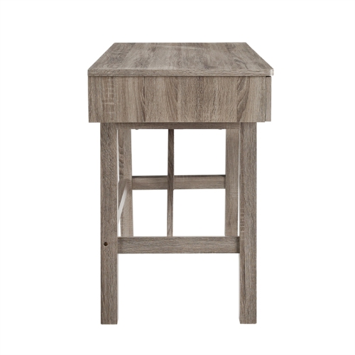 Linon Tracey Wood Two Drawer Desk in Gray