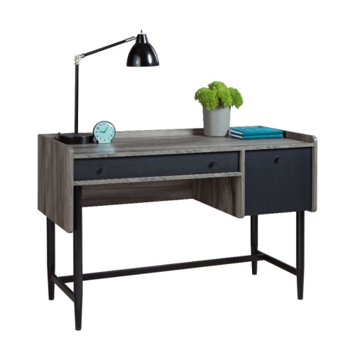 Sauder Harvey Park Engineered Wood Writing Desk in Jet Acacia Finish