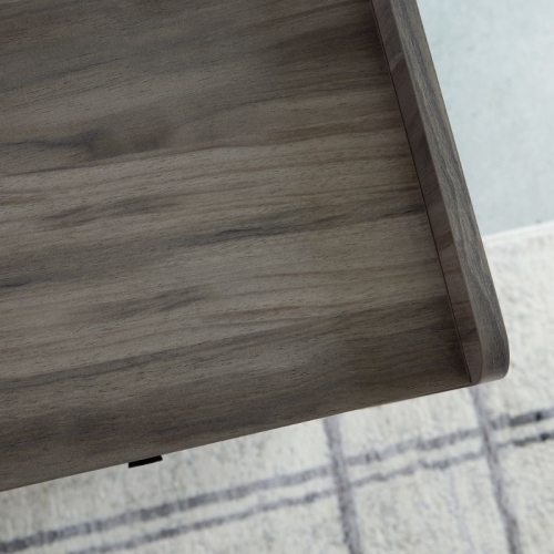 Sauder Harvey Park Engineered Wood Writing Desk in Jet Acacia Finish