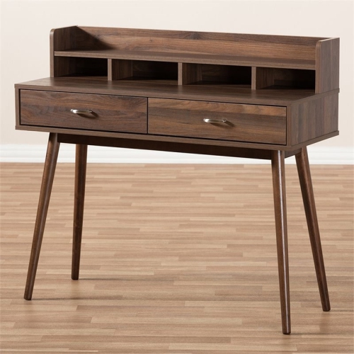 Bowery Hill Writing Desk in Walnut Brown