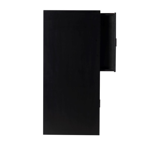 Linon Peggy Wood Two Drawer Writing Desk in Black