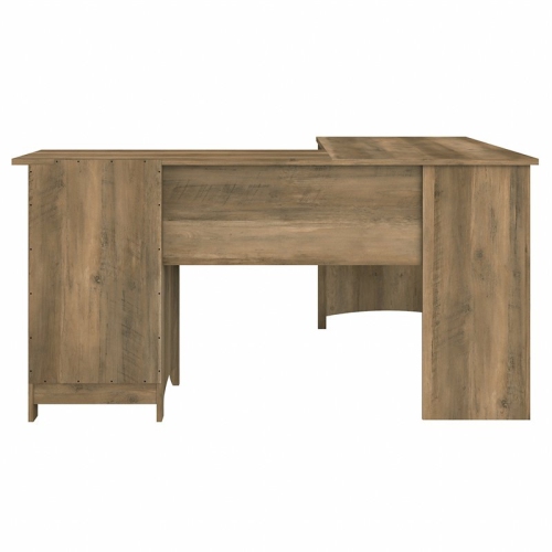 Salinas 60W L Shaped Desk with Storage in Reclaimed Pine - Engineered Wood