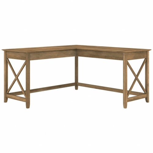 Key West 60W L Shaped Desk in Reclaimed Pine - Engineered Wood