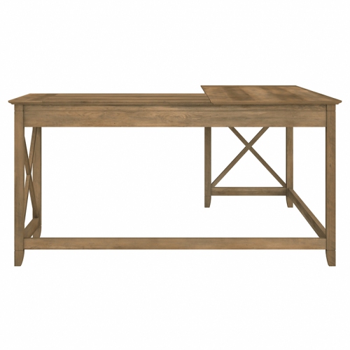 Key West 60W L Shaped Desk in Reclaimed Pine - Engineered Wood