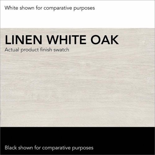 Key West 60W L Shaped Desk in Linen White Oak - Engineered Wood