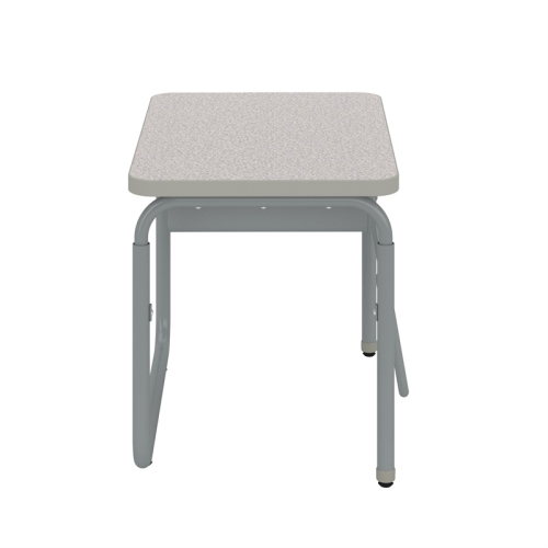 AlphaBetter 2.0 Height Adjustable Student Desk Pendulum Bar & Book Box in Gray