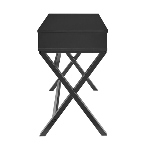 Linon Peggy Lift Top Stand Up Wood Desk in Black