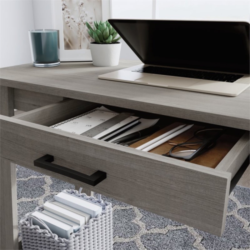 Sauder Beginnings Engineered Wood Writing Desk in Silver Sycamore