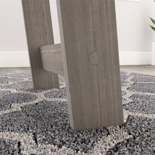 Sauder Beginnings Engineered Wood Writing Desk in Silver Sycamore