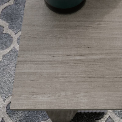 Sauder Beginnings Engineered Wood Writing Desk in Silver Sycamore