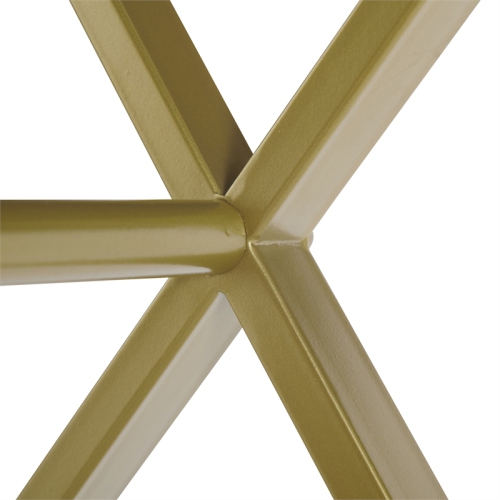 Linon Campaign Two Drawer Metal Desk in White