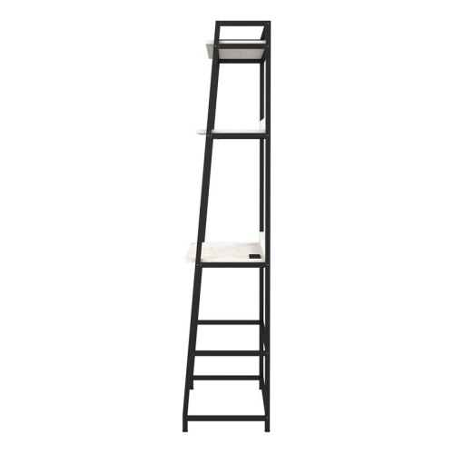 Furniture of America Mistos Transitional Metal Writing Desk with USB in Oak