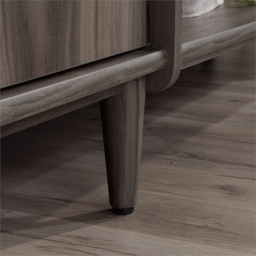 Sauder Clifford Place Engineered Wood 2-Drawers Credenza Desk in Jet Acacia