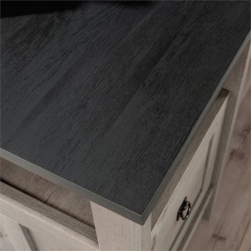 Sauder August Hill Wooden L-Shaped Computer Desk in Mystic Oak