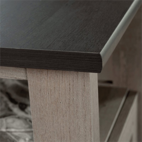 Sauder August Hill Wooden L-Shaped Computer Desk in Mystic Oak