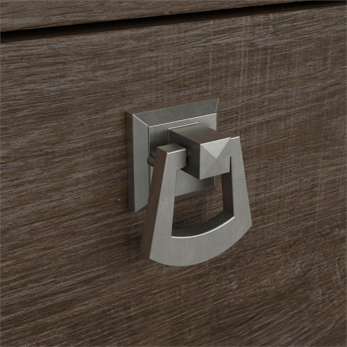 Bush Furniture Salinas 60W L Shaped Desk with Storage in Ash Brown