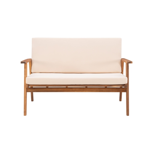 Linon Cooper Acacia Wood Outdoor Chat Set in Natural