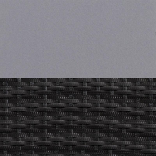 CorLiving Parksville Black Wicker / Rattan Flared Sofa Set - 4pc