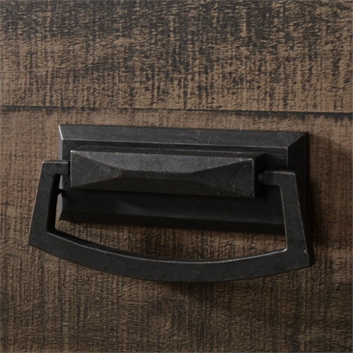 Bowery Hill Solid Wood 2-Drawer Nightstand in Walnut