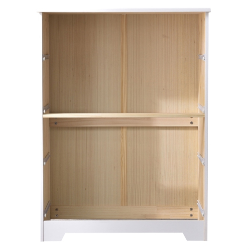 Better Home Products Isabela Solid Pine Wood 4 Drawer Chest Dresser in White